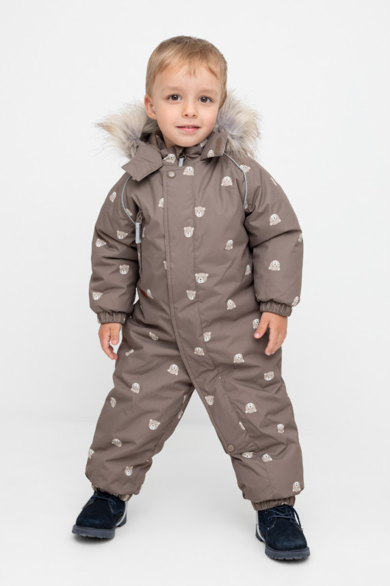

Комбинезон ясельный с утеплителем нового поколения для мальчиков CROCKID, ВК 60116/н/11 ГР, цвет - коричневый, Комбинезон ясельный с утеплителем нового поколения