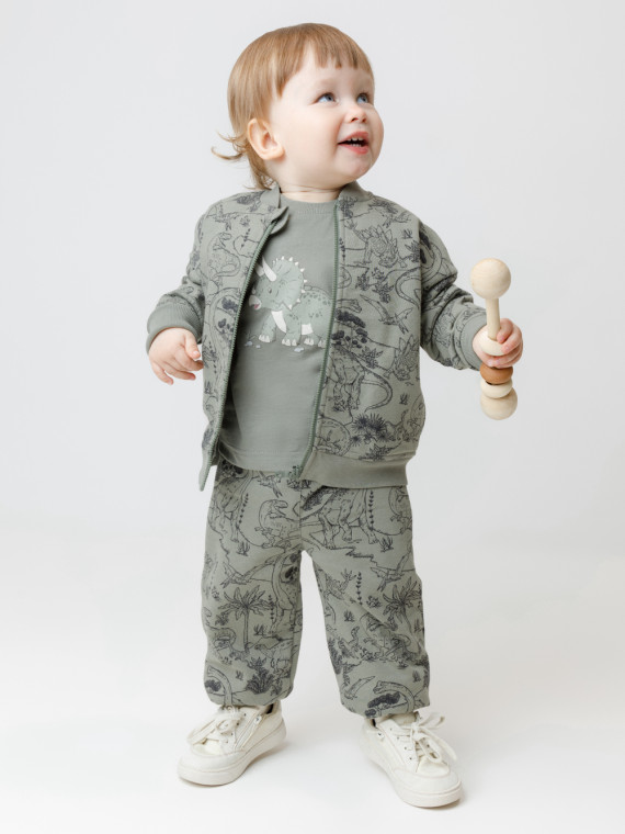 

Брюки для мальчиков CROCKID, КР 400856, цвет - хаки, Брюки