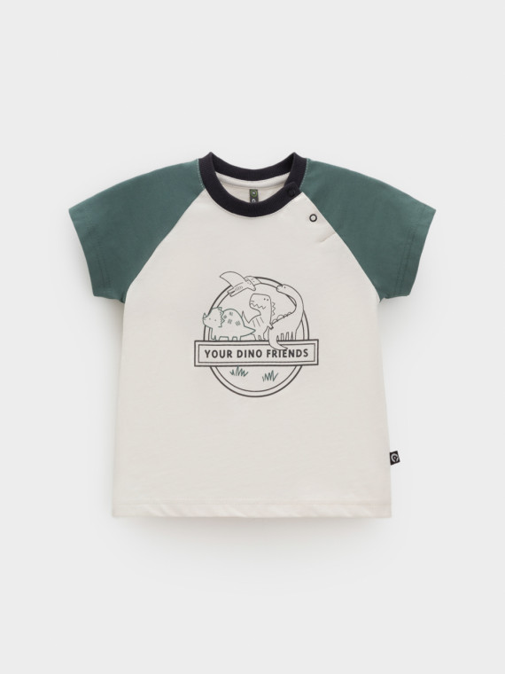 

Футболка для мальчиков CROCKID, КР 302849, цвет - бежевый, Футболка