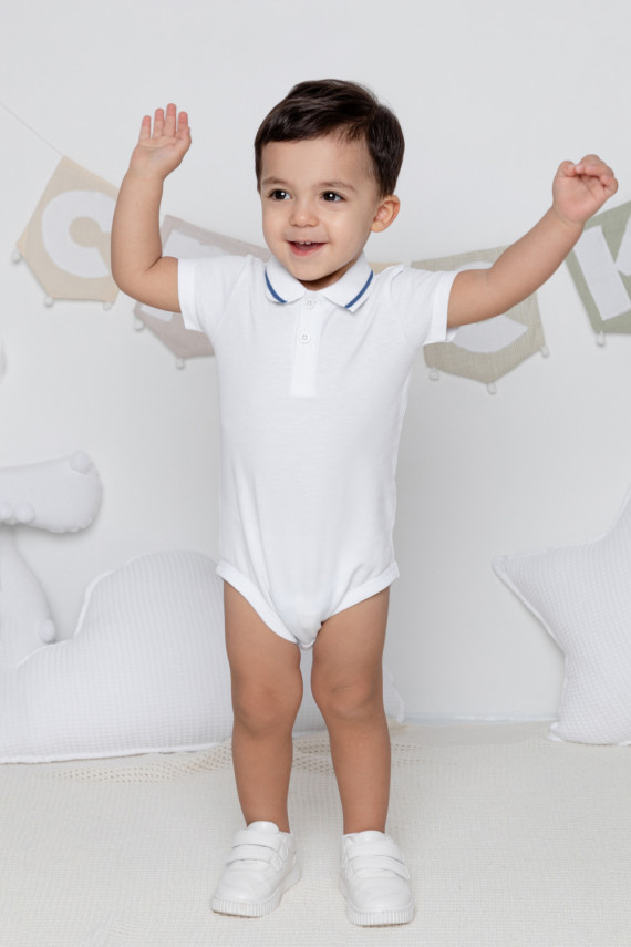 Полукомбинезон для мальчиков CROCKID КР 6464 цвет - белый 799₽