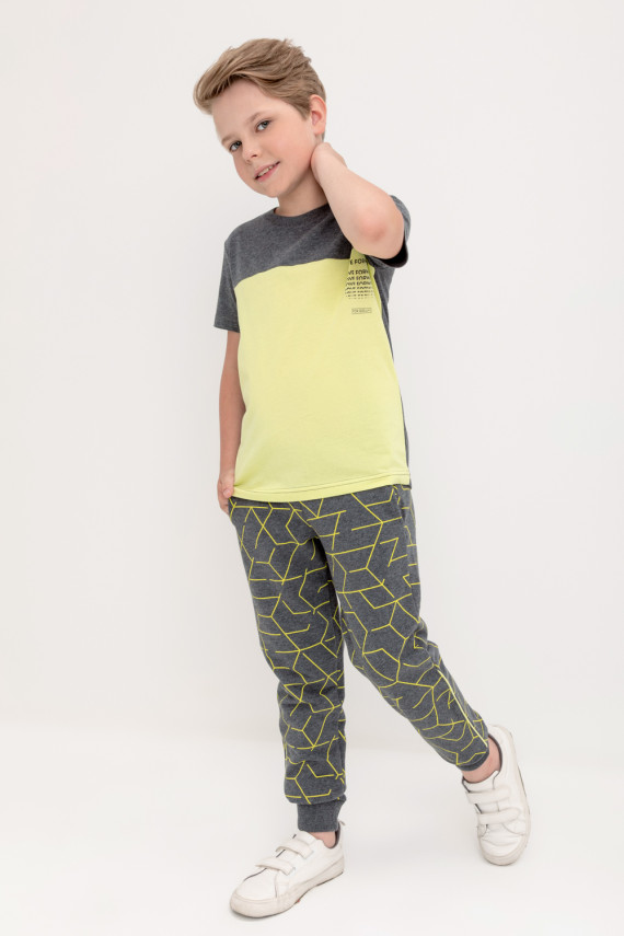 

Брюки для мальчиков CROCKID, КР 400609, цвет - темно-серый, Брюки