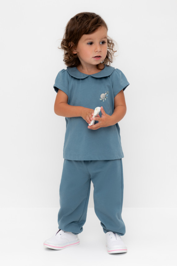 Брюки для девочек CROCKID КР 400815 цвет - синий 749₽