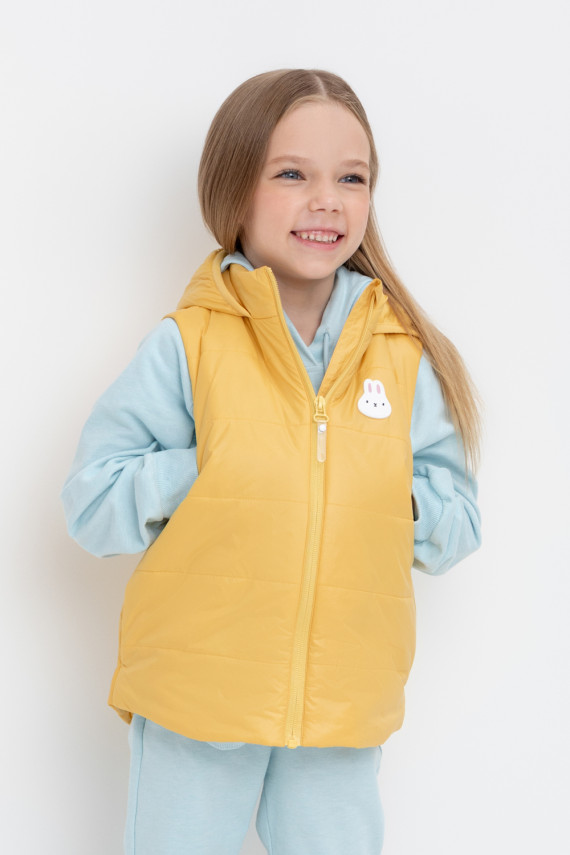 Жилет с капюшоном для девочки для девочек CROCKID ВК 350161 ГР цвет - желтый 2099₽