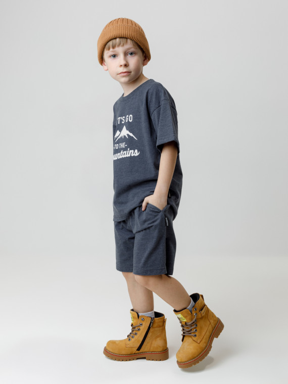 

Шорты для мальчика для мальчиков CROCKID, КР 400832, цвет - темно-синий, Шорты для мальчика