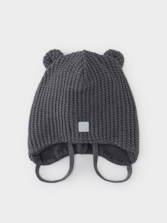 

Шапка для мальчиков CROCKID, КВ 20420, цвет - темно-серый, Шапка