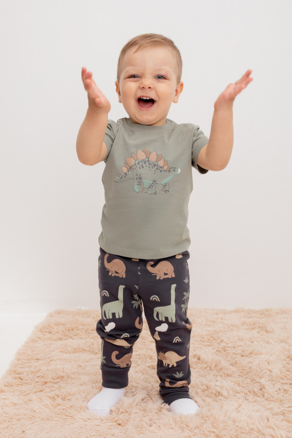 

Брюки для мальчиков CROCKID, КР 400581, цвет - темно-серый, Брюки