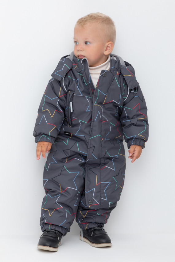 

Комбинезон детский с утеплителем нового поколения для мальчиков CROCKID, ВК 60113/н/11 УЗГ, цвет - темно-серый, Комбинезон детский с утеплителем нового поколения