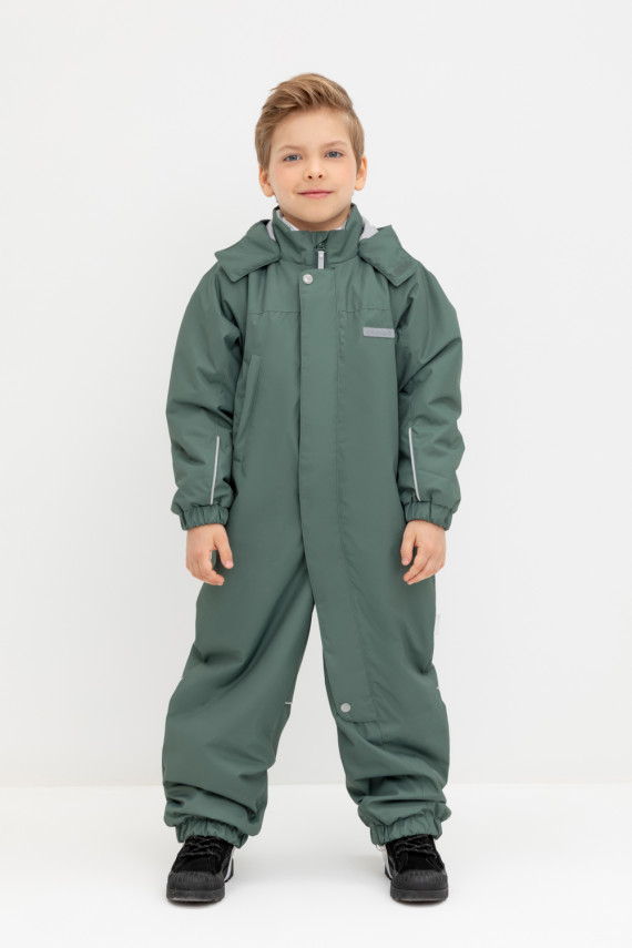 

Комбинезон утепленный для мальчика для мальчиков CROCKID, ВК 60109/4 УЗГ, цвет - зеленый, Комбинезон утепленный для мальчика