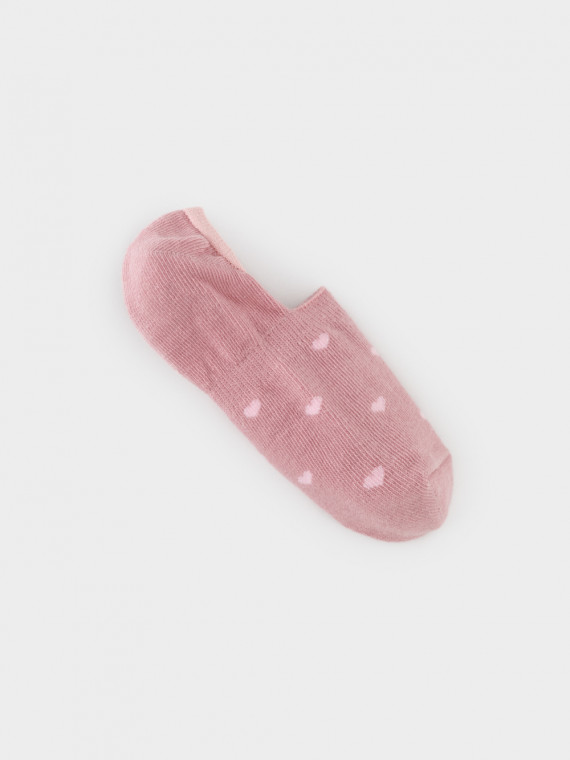 

Короткие носки-следки для девочки для девочек CROCKID, К 9653/17 ФВ, цвет - розовый, Короткие носки-следки для девочки