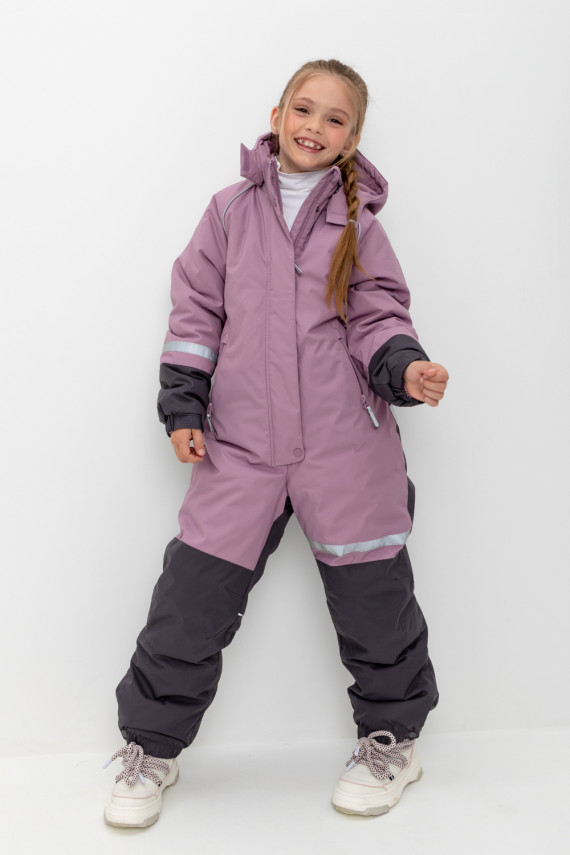 

Комбинезон для девочки с утеплителем нового поколения для девочек CROCKID, ВК 60099/1 ГР, цвет - бордовый, Комбинезон для девочки с утеплителем нового поколения