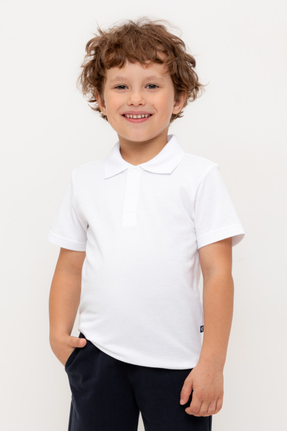 

Футболка для мальчиков CROCKID, КР 302630, цвет - белый, Футболка