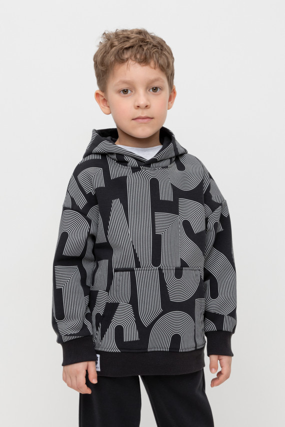 Худи с капюшоном для мальчика для мальчиков CROCKID КР 302646 цвет - черный3 899₽