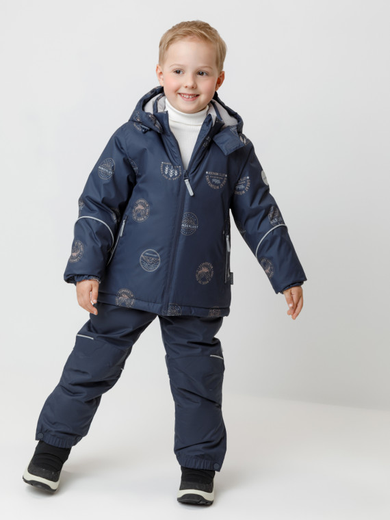 

Куртка зимняя для мальчика с утеплителем нового поколения для мальчиков CROCKID, ВК 36090/н/5 Ал, цвет - темно-синий, Куртка зимняя для мальчика с утеплителем нового поколения