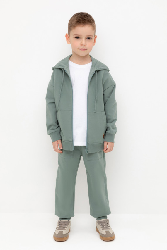 

Брюки для мальчиков CROCKID, КР 400661, цвет - зеленый, Брюки