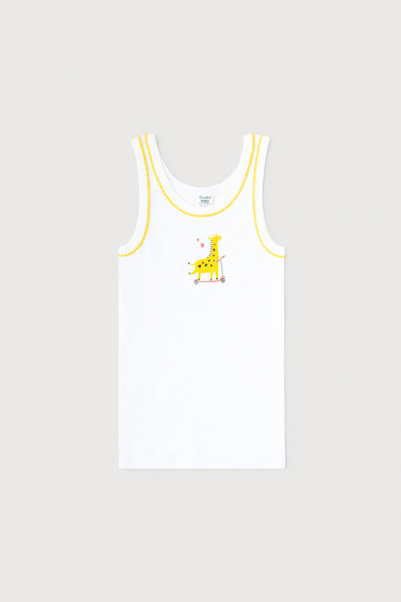 Майка для девочек CROCKID К 1066 цвет - белый 199₽