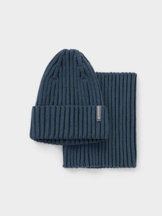 

Комплект вязаный для мальчиков CROCKID, КВ 22021, цвет - синий, Комплект вязаный