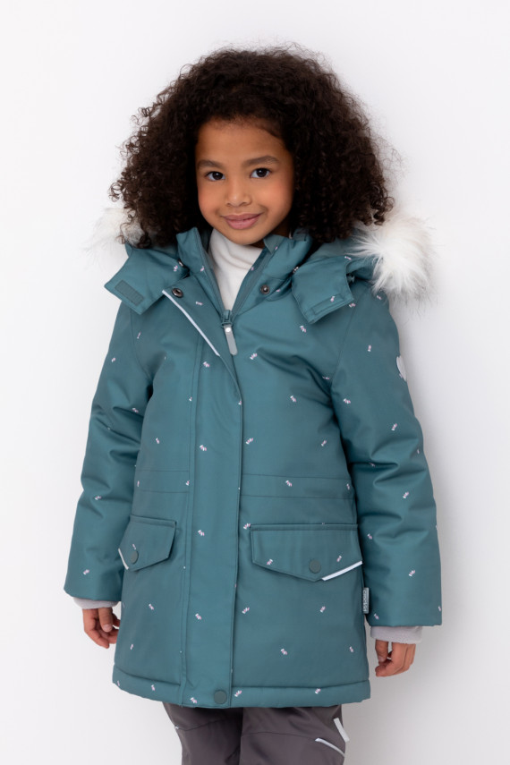 

Куртка для девочек CROCKID, ВКП 38100/н/3 ГР, цвет - зеленый, Куртка