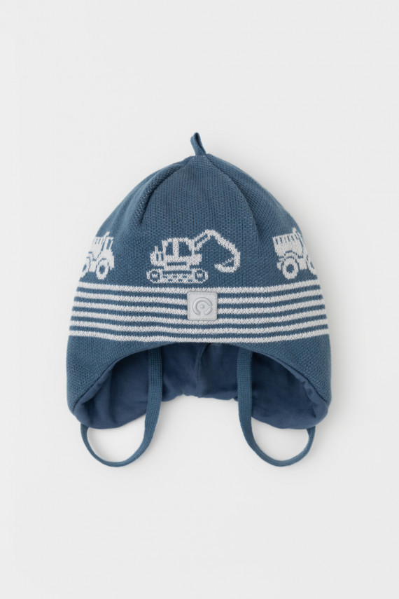 

Шапка для мальчиков CROCKID, КВ 20386, цвет - синий, Шапка