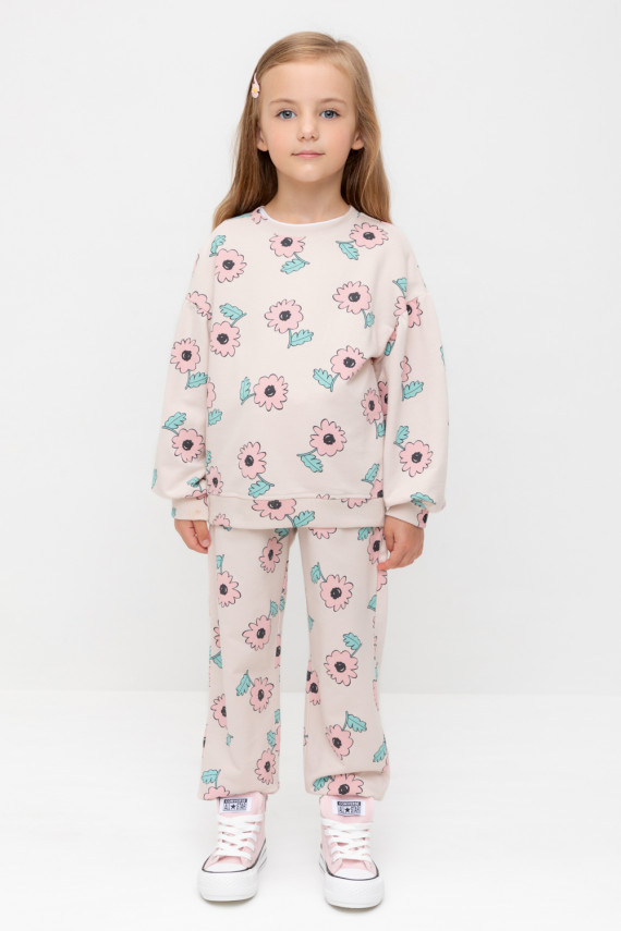 

Брюки для девочек CROCKID, КР 400800, цвет - бежевый, Брюки