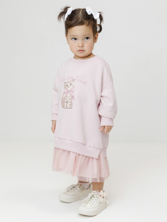 Платье для девочек CROCKID КР 5981 цвет - светло-розовый 1399₽