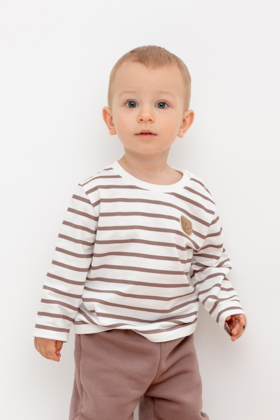 

Джемпер для мальчиков CROCKID, КР 302191, цвет - коричневый, Джемпер