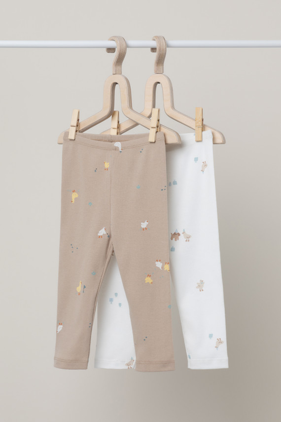 Брюки для новорожденных CROCKID К 400785-2уп цвет - бежевый 719₽