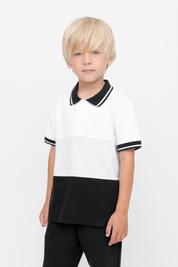 

Футболка для мальчиков CROCKID, КР 302647, цвет - белый, Футболка