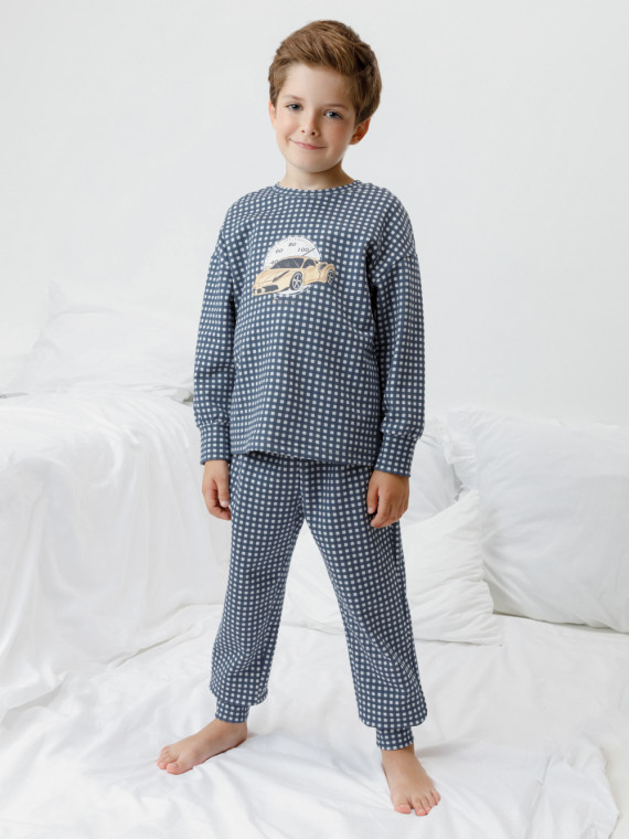 

Пижама для мальчиков CROCKID, К 1581, цвет - светло-серый5, Пижама