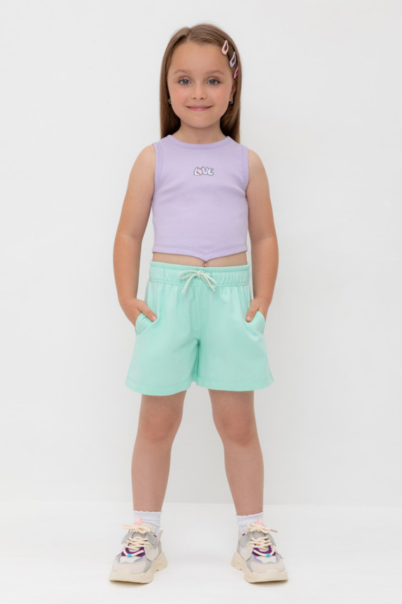 Шорты для девочек CROCKID КР 400548 цвет - зеленый 499₽