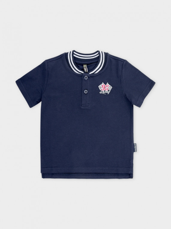 

Футболка для мальчиков CROCKID, КР 302767-1, цвет - темно-синий, Футболка