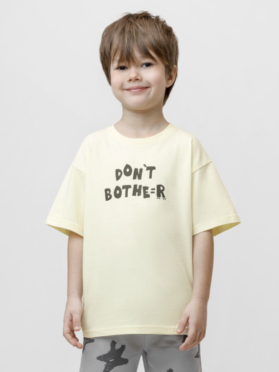 

Футболка для мальчиков CROCKID, КР 303024, цвет - желтый, Футболка