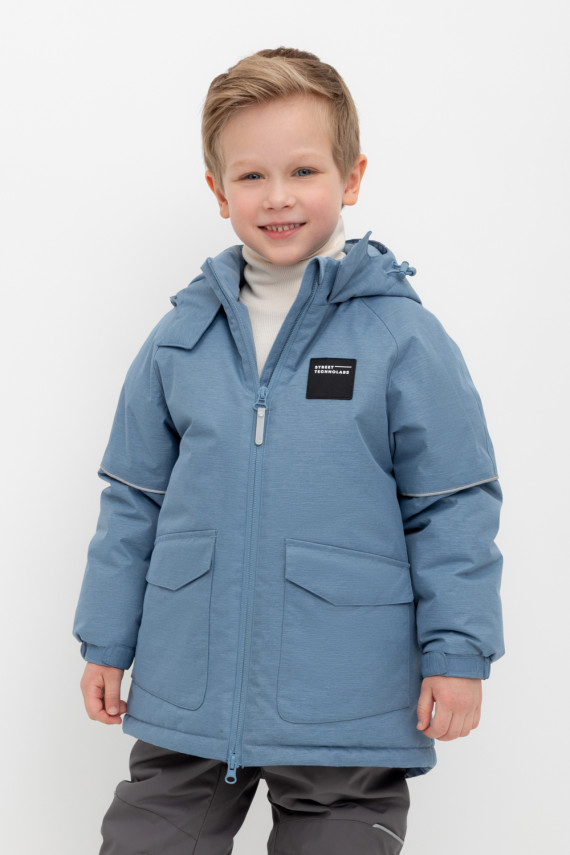 

Куртка с утеплителем нового поколения для мальчиков CROCKID, ВК 36094/5 ГР, цвет - синий, Куртка с утеплителем нового поколения