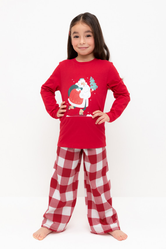 Пижама для девочек CROCKID К 1619 цвет - красный 1499₽