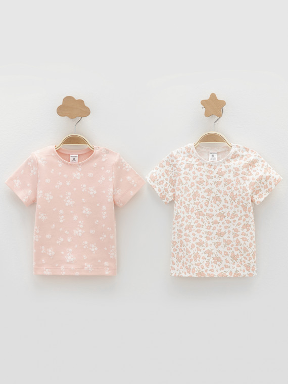 Футболка для новорожденных CROCKID К 301156-2уп цвет - розовый 764₽