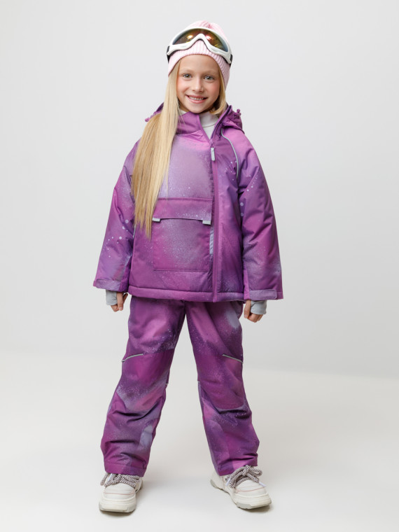 Комплект утепленный для девочек CROCKID ВК 20069н1 ГР цвет - фиолетовый 6959₽