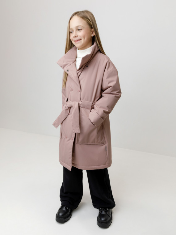 

Пальто для девочек CROCKID, ВК 32192/2 ГР, цвет - фиолетовый, Пальто