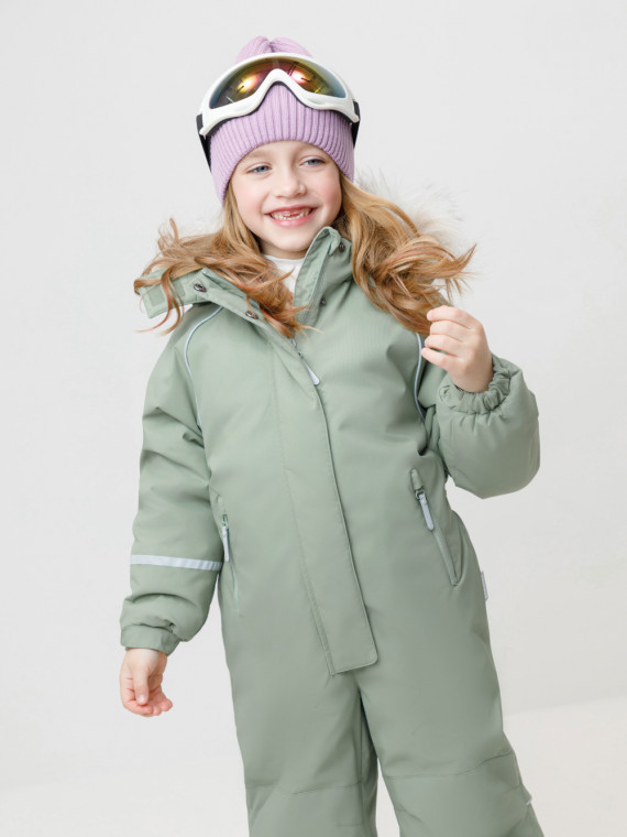 

Комбинезон детский с утеплителем нового поколения для девочек CROCKID, ВК 60102/9 ГР (98-122), цвет - зеленый, Комбинезон детский с утеплителем нового поколения