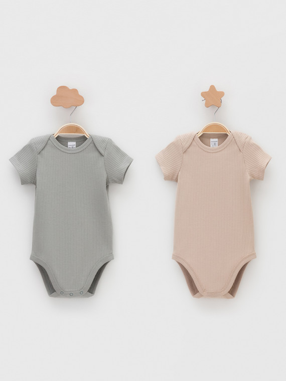 

Боди для новорожденных CROCKID, К 6525-2уп, цвет - бежевый, Боди