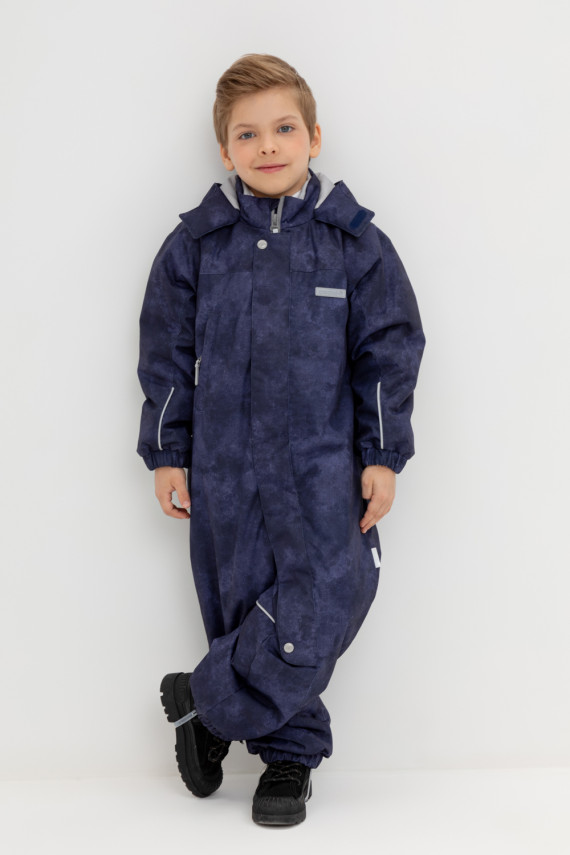 

Комбинезон утепленный для мальчика для мальчиков CROCKID, ВК 60069/н/3 УЗГ, цвет - синий, Комбинезон утепленный для мальчика