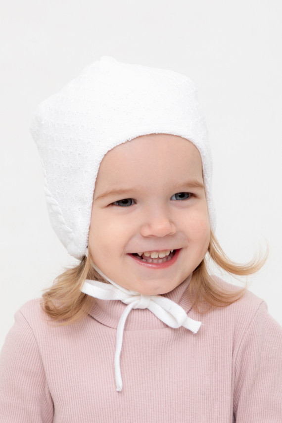 

Шапка для девочек CROCKID, КВ 20373, цвет - белый, Шапка