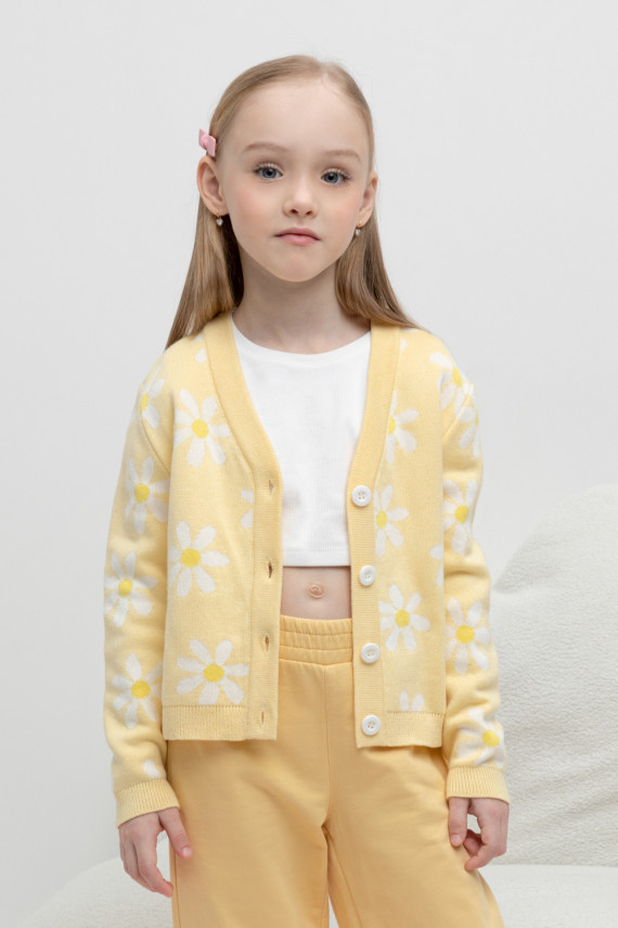 

Жакет для девочек CROCKID, КВ 30150, цвет - желтый, Жакет