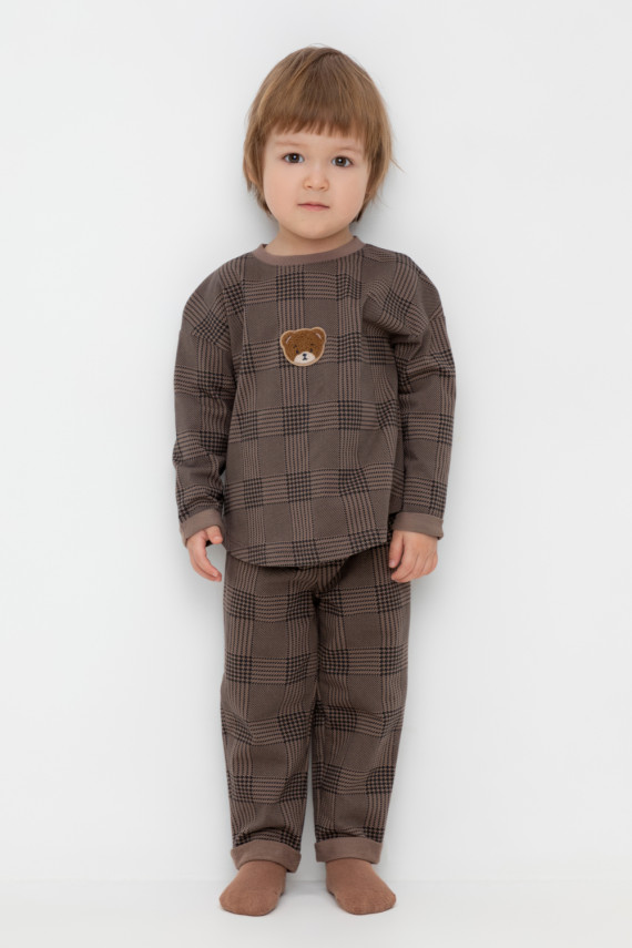 

Брюки для мальчиков CROCKID, КР 400733, цвет - коричневый, Брюки