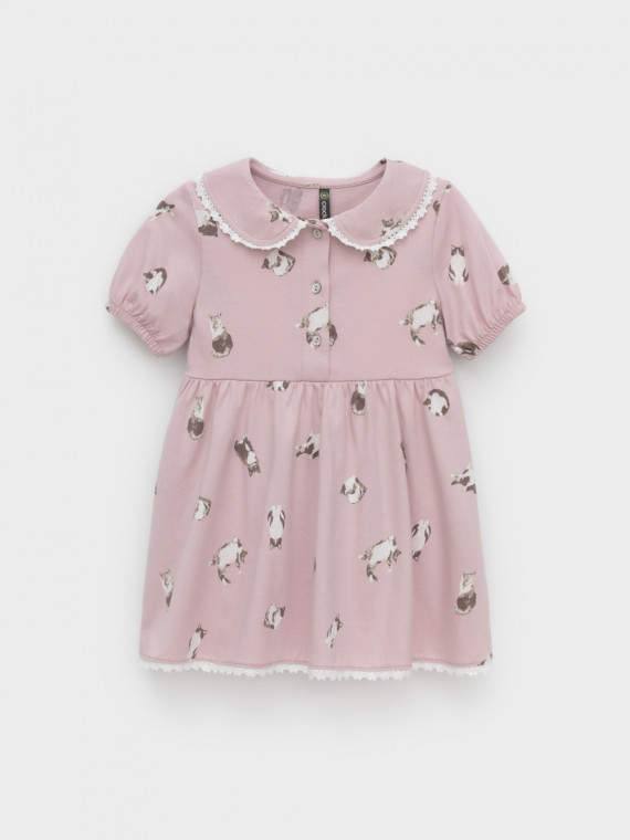 

Платье для девочек CROCKID, КР 5932, цвет - розовый, Платье