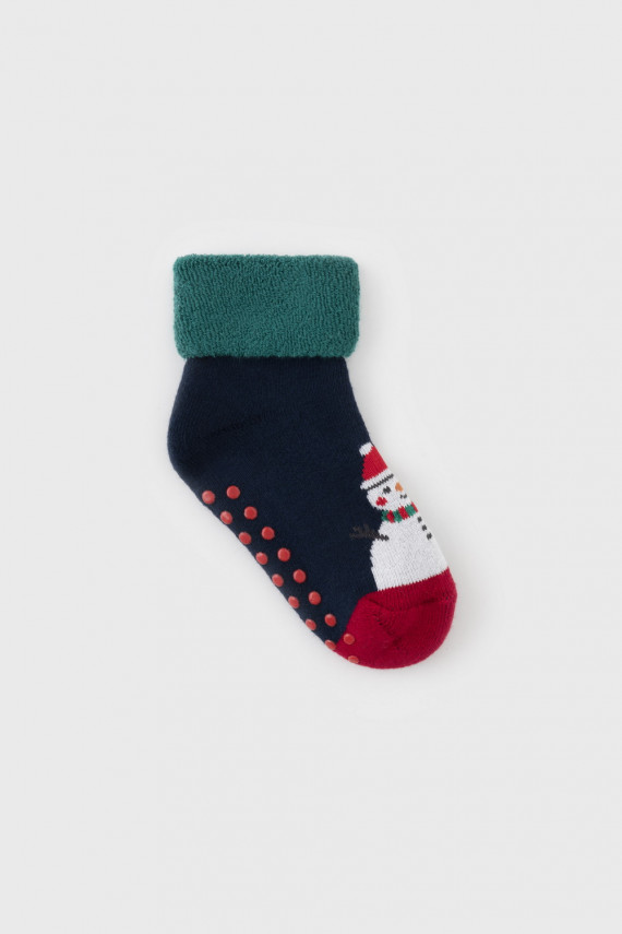 

Детские трикотажные носки из махры для мальчиков CROCKID, К 9583/13 ФВ, цвет - синий, Детские трикотажные носки из махры