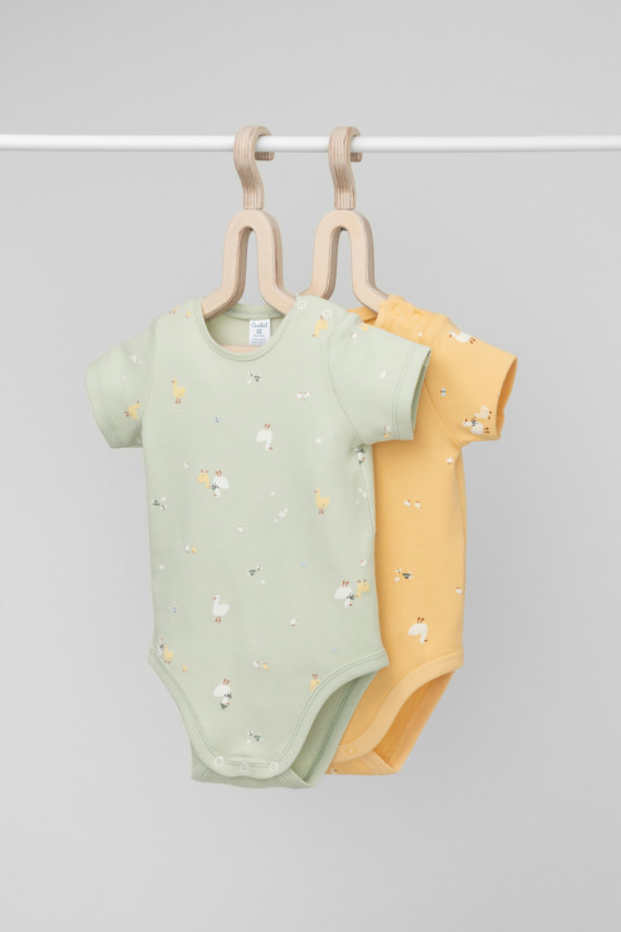 Боди для новорожденных CROCKID К 6239-2уп цвет - желтый 499₽