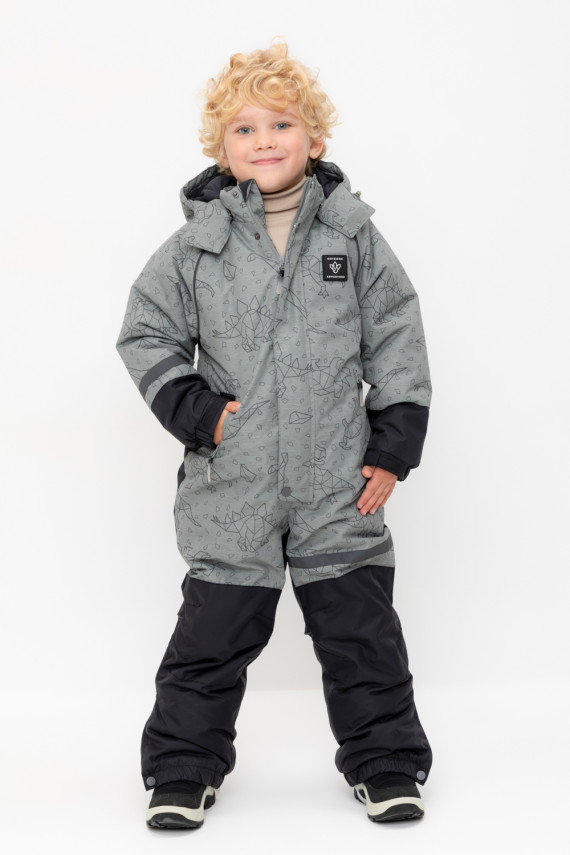 

Комбинезон для мальчика с утеплителем нового поколения для мальчиков CROCKID, ВК 60100/н/2 ГР, цвет - зеленый, Комбинезон для мальчика с утеплителем нового поколения