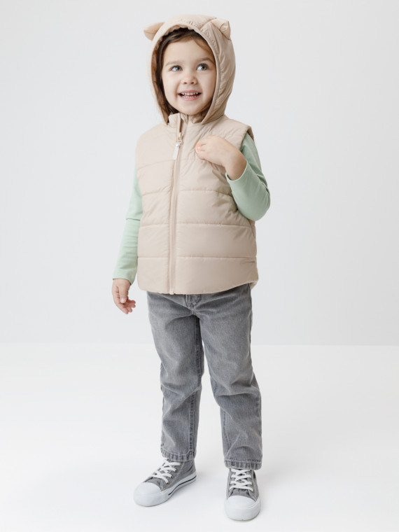 

Жилет для девочек CROCKID, ВК 35012/3 ГР, цвет - бежевый, Жилет