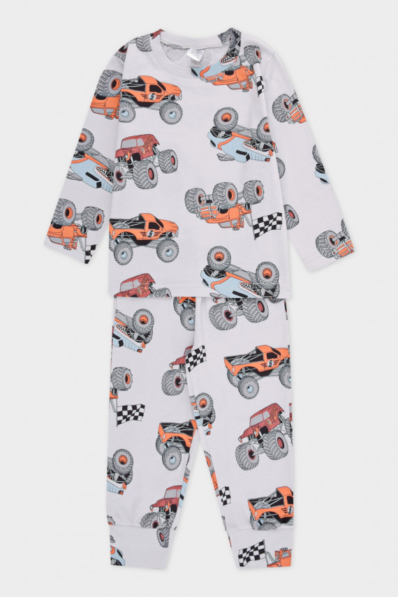 

Пижама для мальчиков CROCKID, К 1561, цвет - светло-серый5, Пижама