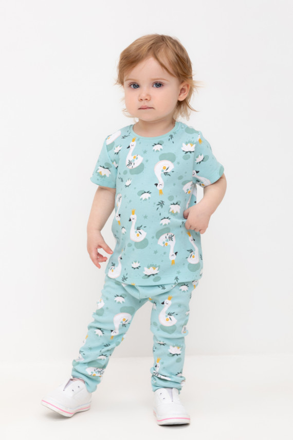 

Брюки для новорожденных CROCKID, КП 4718, цвет - минт, Брюки