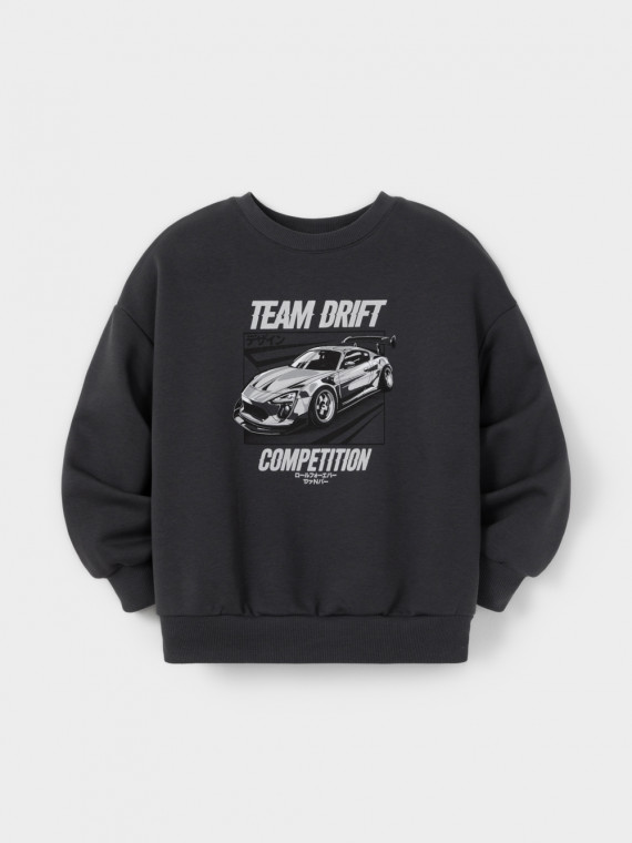 Свитшот для мальчика для мальчиков CROCKID КР 302951-1 цвет - темно-серый 1699₽